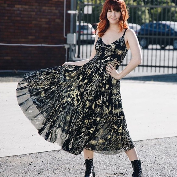 Blackmilk Dresses & Skirts - Blackmilk Spellcraft Sheer Midaxi Dress